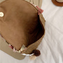 Bolsa de Ombro Feminina em Palha Estilo Boho – Modelo Samira com Design Artesanal