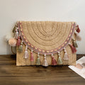 Bolsa de Ombro Feminina em Palha Estilo Boho – Modelo Samira com Design Artesanal