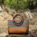 Bolsa Étnica de Palha Savana – Design Artesanal e Elegante para Looks Naturais