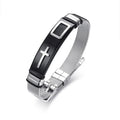 Pulseira Unissex Cruz de Malta em Aço Inoxidável – Design Moderno e Resistente