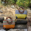 Bolsa Étnica de Palha Savana – Design Artesanal e Elegante para Looks Naturais
